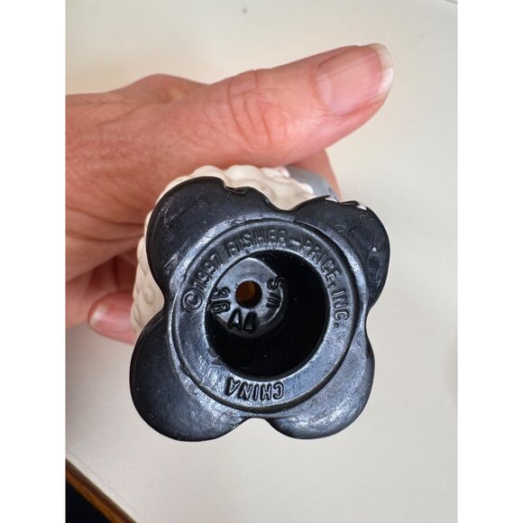 Vintage FisherPrice 1997 Sheep Lamb Toy Replacement Figure Farm Nativity US WEAR - Picture 5 of 13